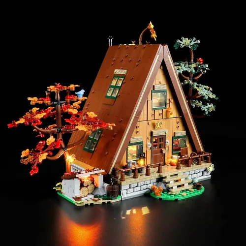 Vista 4 de Lightailing Luz para cabina Lego- 21338 A-Frame - Kit de iluminación LED compatible con el modelo de bloques de construcción Lego - NO incluido