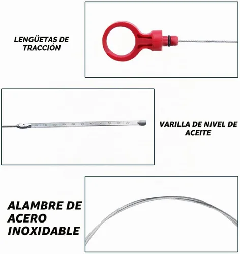Vista 4 de Bittwee Varilla de nivel de líquido de transmisión para auto, herramienta de nivel de líquido de transmisión automática para tanque de combustible