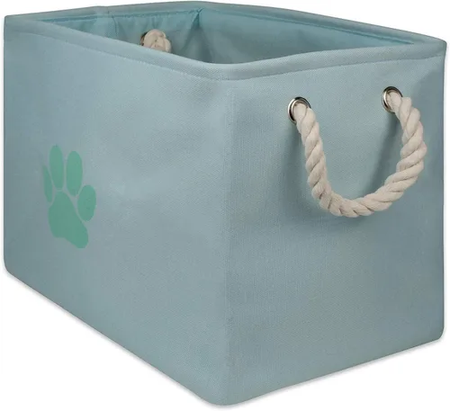 Vista 21 de Bone Dry - Canasta de almacenamiento para mascotas, pequeña y rectangular, coleccionable, aguamarina