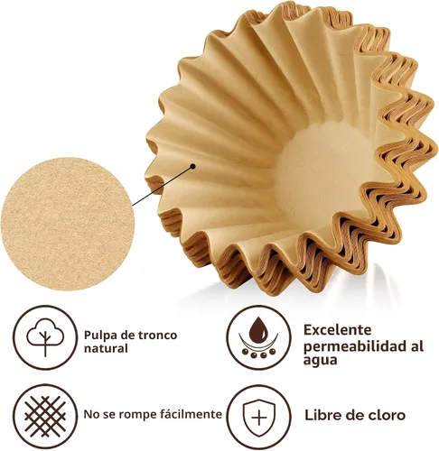 Vista 4 de Filtros de papel de café desechables para cafetera Ninja Pod & Grounds Specialty de una sola porción, 150 filtros de café compatibles con cafetera