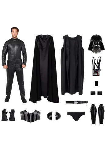 Vista 3 de Disfraz Premium Darth Vader para Hombre de Star Wars Multicolor