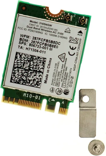 Vista 2 de Deal4GO 3165ac 802.11ac 433Mbps M.2 NGFF Mini PCi-e Adaptador WiFi Wireless-AC Módulo WLAN con Bluetooth 4.2 para Intel 3165NGW