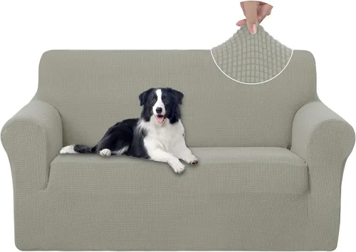 Vista 36 de U-NICE HOME Funda para sofá biplaza elástica, cubierta para sofá, funda para sillón, protector de muebles para sofá con 2 cojines, funda para sofá