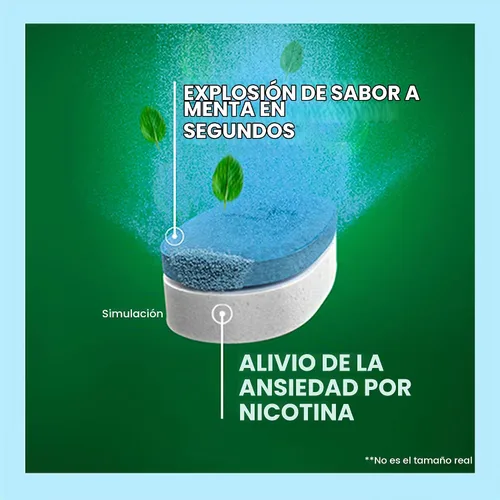 Vista 3 de Nicorette Mini pastillas de nicotina, 2 mg de ayuda para dejar de fumar, sabor a menta, 20