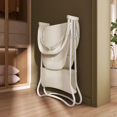 Vista 7 de Dream On Me Karley Moisés, Ganador de Premio Moisés de Viaje Ligero para Bebé, Cuna Plegable de Cabecera, Doble Toldo Ajustable, Diseño Espacioso