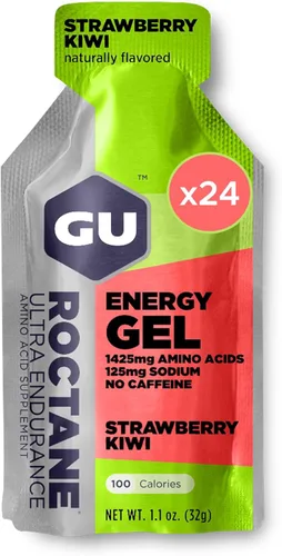 Vista 10 de GU Energy Roctane Ultra Endurance Gel Energizante, Vegano, Sin Gluten, Kosher y Sin Lácteos, Nutrición Deportiva Para Correr, Andar en Bicicleta