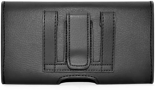 Vista 2 de Funda horizontal compatible con Samsung Galaxy Note8, Note9, Note10+ o Note10 Pro, una funda de transporte de cuero con trabillas para cinturón