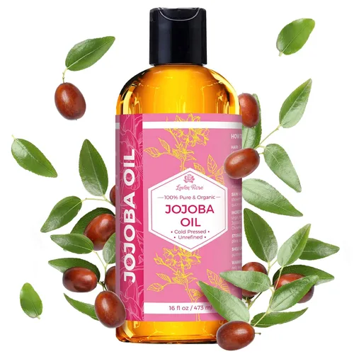 Vista 8 de Aceite de jojoba de Leven Rose: 100 % orgánico, natural, sin refinar y prensado en frío, de 4 onzas para cabello, piel y uñas, 4U-BG76-6IYG, 1, 1