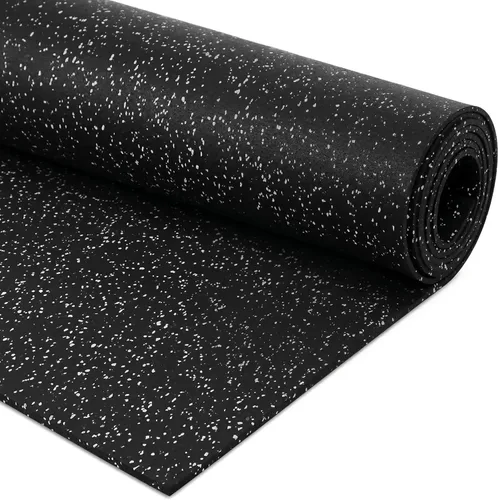 Vista 15 de Rollo de piso de goma resistente de 1/4" de espesor de Floor Inc Tapetes de piso de goma reciclada flexibles para gimnasio en casa Tapete