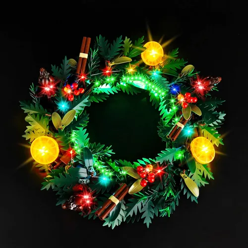Vista 11 de Kyglaring Kit de luces LED compatible con Lego Set 10313, accesorios de iluminación compatibles con iconos de ramo de flores silvestres, solo luces