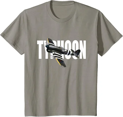 Vista 26 de RAF Hawker Typhoon WW2 Fighter Aircraft T-Shirt