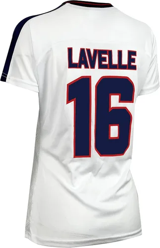 Vista 3 de USWNT Players - Camiseta oficial de fútbol para niña, camiseta oficial de fútbol de la Asociación de fútbol de las mujeres de los Estados Unidos
