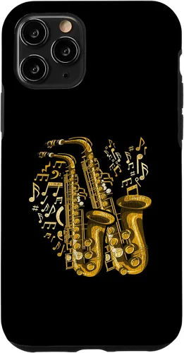 Vista 13 de Funda para iPhone 12 mini músico, saxofonista y saxofonista de jazz