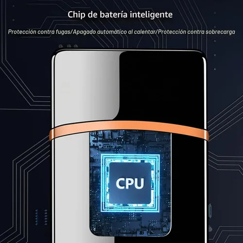 Vista 6 de Encendedor electrónico, resistente al viento, recargable por USB, de bobina delgada, con sensor de huellas dactilares inteligente, encendido de Negro