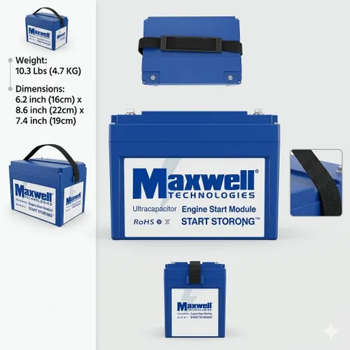 Vista 6 de Maxwell 16V 500F Graphene Super Capacitor Batería 16v Sistema de Energía Solar Hogar