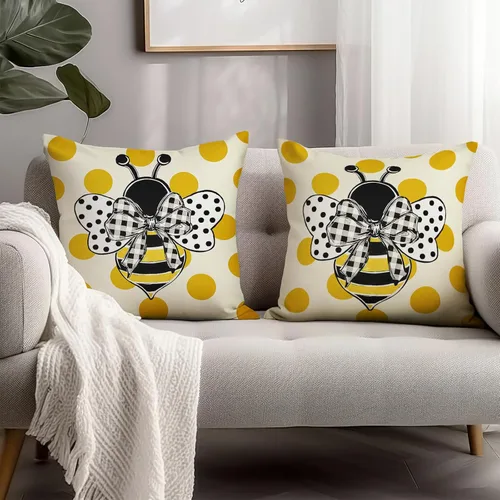 Vista 167 de Juego de 2 fundas de almohada de 16 x 16 pulgadas, diseño patriótico de bandera estadounidense con estrellas para exteriores, estilo casa de campo