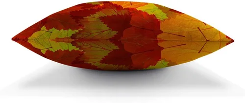 Vista 5 de Moslion Fundas de almohada de hojas de arce, funda de almohada de otoño con hojas de arce, 18 x 18 pulgadas, lona de algodón y lino, funda