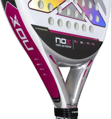 Vista 6 de Pala de pádel ML10 Pro Cup Silver por Miguel Lamperti 2025 Pala Padel ligero Marco de carbono y núcleo HR3 Giro y control mejorados Raqueta