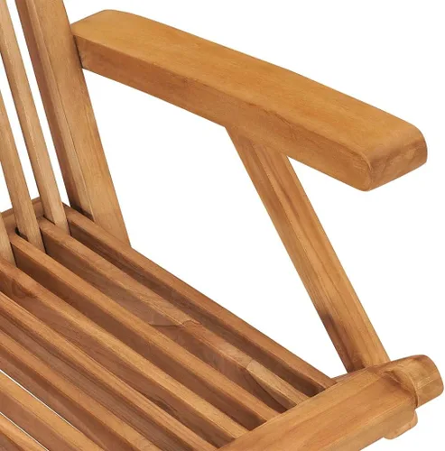 Vista 8 de Folding Patio Chairs 8 pcs Solid Teak Wood Out Door Outdoor Sillas para Comedor Dining Table Chairs for Terrace Picnic Study Living Room