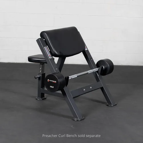 Vista 3 de Titan Fitness Barbells & Fitness Barbells rectos de goma fijas