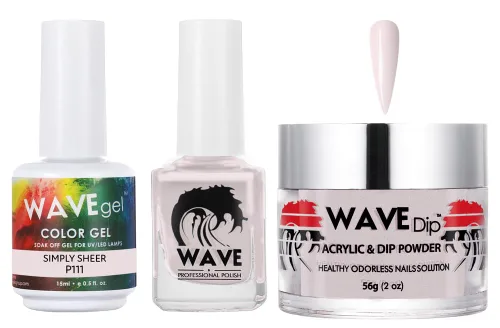 Vista 131 de WAVEGEL - Juego de gel de remojo, laca de uñas y polvo acrílico a juego - Colección Simplicity - #P109 Blizzard
