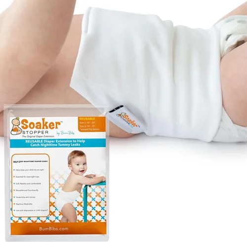 Vista 2 de Soaker Stopper - Extensor de pañales, lavable y reutilizable, para pañales desechables y pañales de tela, cubierta de pañales a prueba de fugas