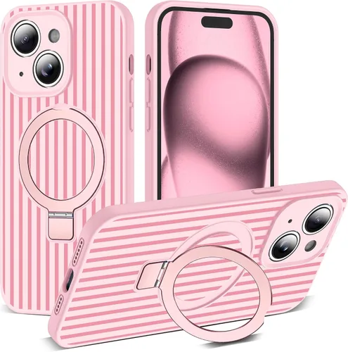 Vista 96 de SKYLMW Funda diseñada para iPhone 11 con soporte magnético invisible Compatible con Mag-Safe, a prueba de caídas de grado militar, a prueba