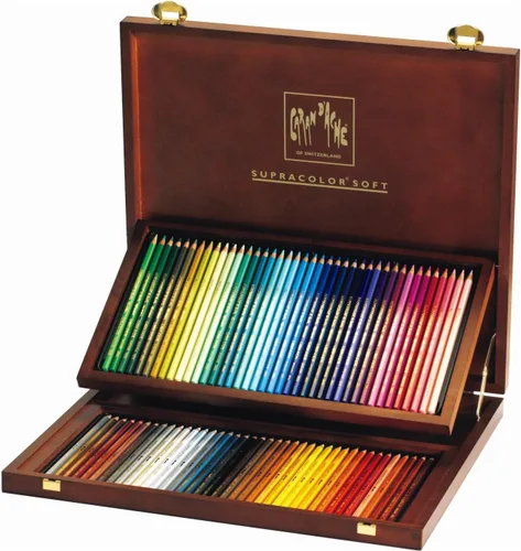 Vista 3 de Caran D'ache Supracolor, Caja de Madera 120 Lápices (3888.920)