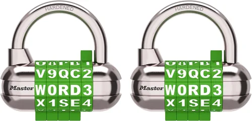 Vista 11 de Master Lock Candado, establece tu propio candado de combinación de palabras, 2-1/2 pulgadas de ancho, negro, 1534DBLK
