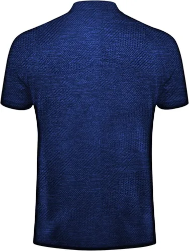 Vista 8 de Camisas de golf para hombre, ajuste seco, manga corta, sin cuello, rendimiento que absorbe la humedad