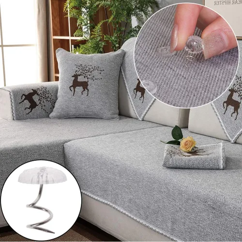 Vista 6 de Accesorios de hardware, 50 piezas para tapicería, tornillo, clavos, sofá, alfileres giratorios, surtido de tachuelas decorativas para muebles