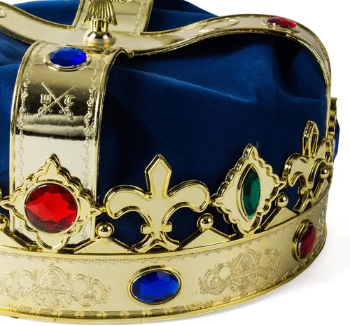 Vista 2 de Tigerdoe Kings Crown - Corona de rey real y corona de princesa - Accesorios de disfraz de reina