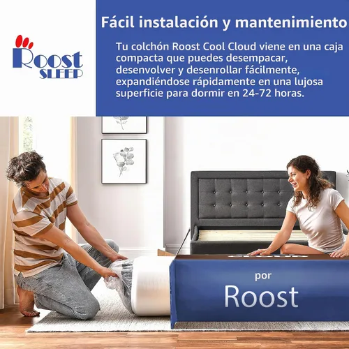 Vista 9 de Colchón Classic Brands de espuma de memoria, colchón de repuestos para sofá cama, Memory Foam, Blanco