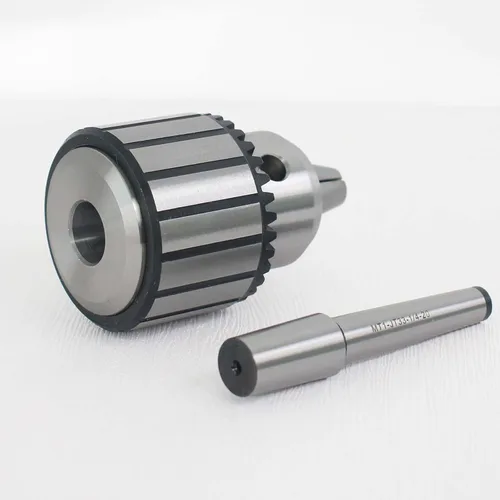 Vista 5 de Portabrocas de 1/32" a 1/2" con eje cónico Morse MT1-JT33, portabrocas resistente con llave de mandril