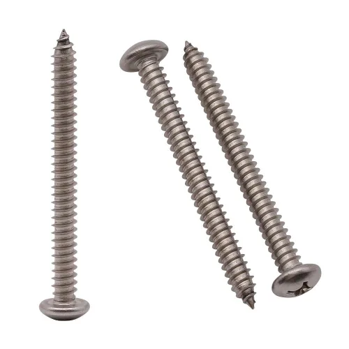 Vista 12 de Tornillos de madera Phillips de acero inoxidable #4 x 1 (paquete de 100), acero inoxidable 304 (18-8), tornillos de chapa de cabeza plana