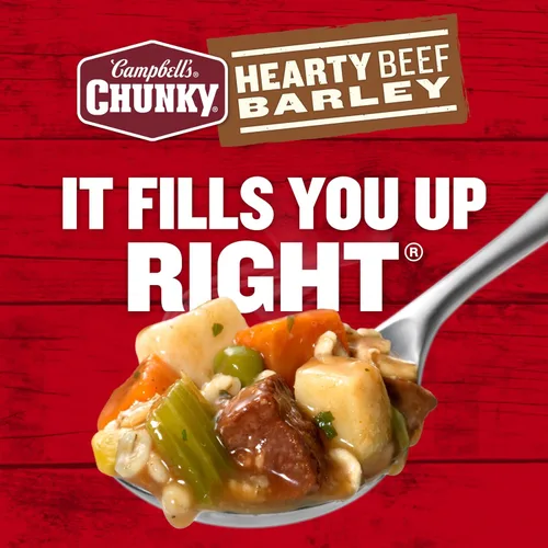Vista 7 de Sopa Chunky de Campbell’s, sopa abundante de ternera y cebada, lata de 18.8 Oz