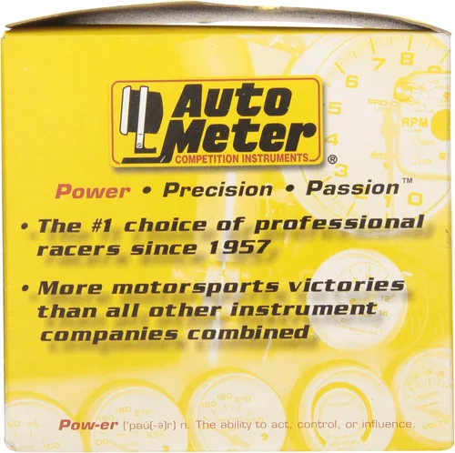 Vista 4 de AUTO METER 2643 Z-Series Medidor de Nivel de Combustible Eléctrico, 2 1/16" - Barrido Corto/Eléctrico