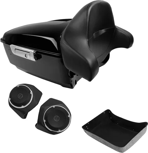 Vista 18 de TCMT King Tour Pack Portaequipajes de moto, diseñado para modelos Harley Davidson Touring 2014-2020