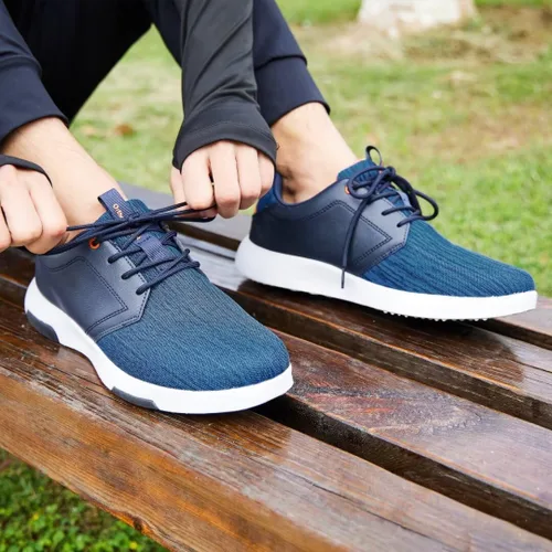 Vista 5 de OrthoComfoot Zapatillas ortopédicas de moda para hombre con soporte de arco: cómodos zapatos para caminar para fascitis plantar, zapatos casuales