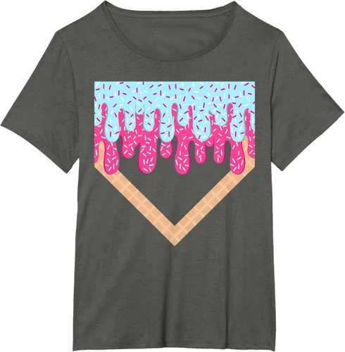Vista 69 de Baseball Drip Boys Home Plate Ice Cream Sport Players & Fans Camiseta