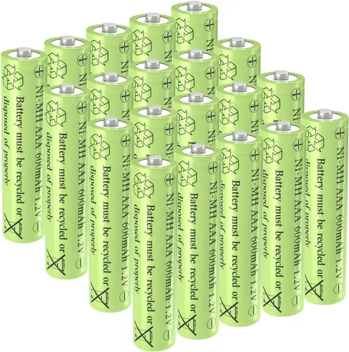 Vista 8 de Baterías de luz solar recargables AAA NiMh 600mAh 1.2V para luces de jardín al aire libre (paquete de 8)