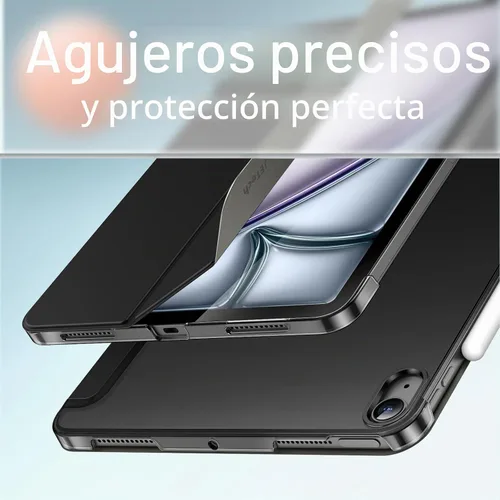 Vista 3 de JETech Funda para iPad Air 11" M4/M3/M2 y iPad Air 5/4 10.9", color negro