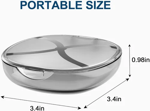 Vista 5 de MOCEL Estuche de retención con orificios de ventilación, estuche protector bucal contenedor de almacenamiento dental (blanco)