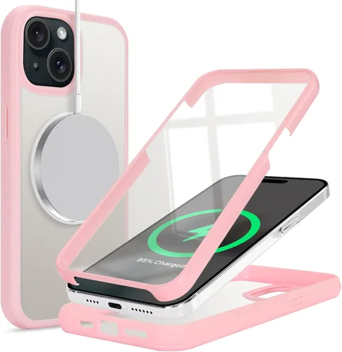 Vista 23 de Funda para iPhone 8 Plus con protector de pantalla, compatible con Magsafe, para iPhone 7 Plus, protector de pantalla integrado, funda delgada