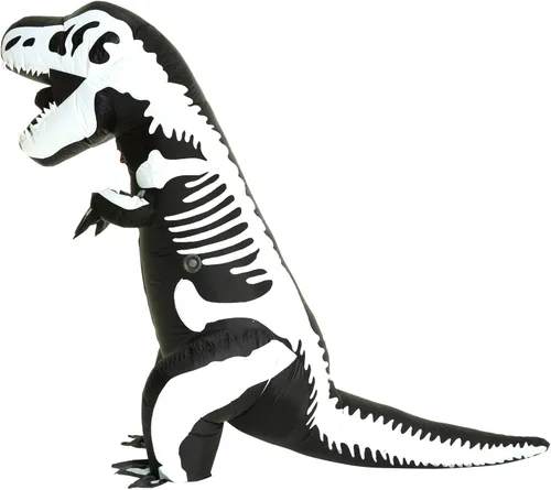 Vista 6 de Giant Skeleton Dinosaur T-Rex Inflatable Fancy Dress Costume - One
