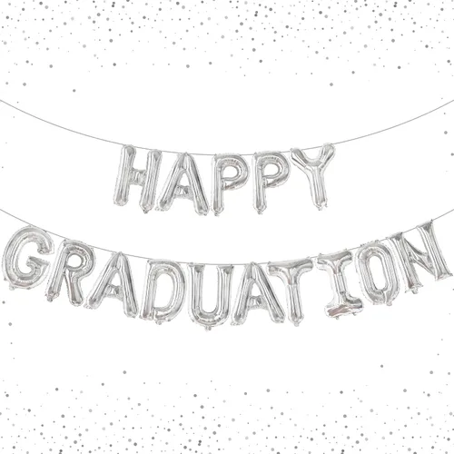 Vista 9 de Globos de feliz graduación de oro rosa – 16 pulgadas Globos de aluminio de graduación para decoraciones de feliz graduación 2026 Cartel de feliz