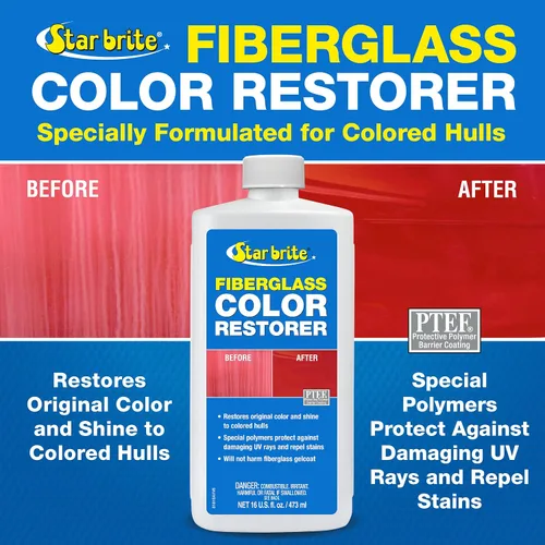 Vista 3 de STAR BRITE Restaurador de color de fibra de vidrio con PTEF - 16 onzas 081816PW