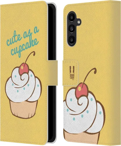 Vista 181 de Head Case Designs Assortment Cupcakes Happiness Leather Wallet Case Compatible with Samsung Galaxy A07 4G Surtido