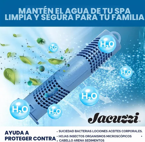 Vista 4 de Jacuzzi ProClear - Cartucho desinfectante mineral para spa, 2890-185, cartucho mineral para bañera de hidromasaje para las series J-300, J-400