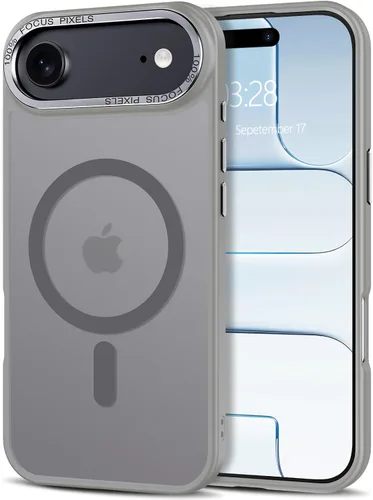 Vista 342 de Anuck - Funda magnética para iPhone 11 compatible con MagSafe, carcasa trasera mate translúcida dura, borde de TPU, delgada, resistente a impactos